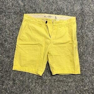 HM LOGG‎ Mens Yellow Chino Shorts Size 30 Regular Fit Cotton Summer Casual